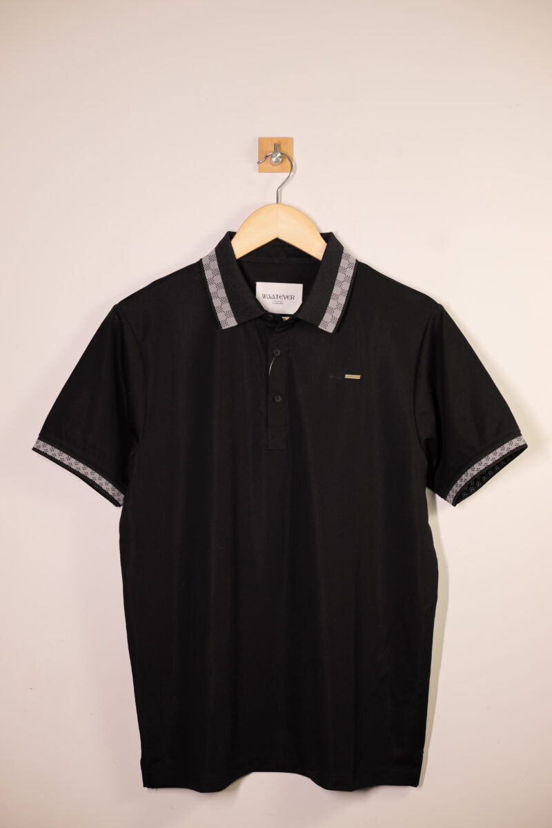 Jacquard collared tee body fit t shirt buy mens t shirts online