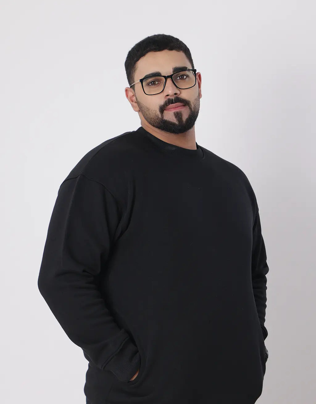Buy Men's Laidback Black Pullover Online - Main Image
