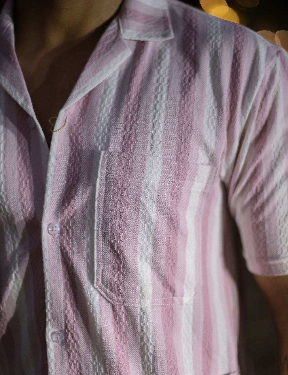Sunny stripped set 3 pocket striped shirts for men